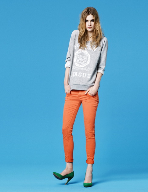 Zara TRF Color Pants 2011.2月Lookbook 高清圖片