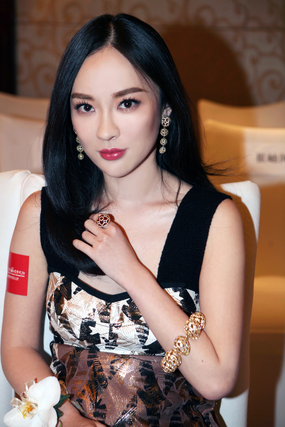 霍思燕佩戴蒂芙尼Tiffany & Co.珠寶高清圖片