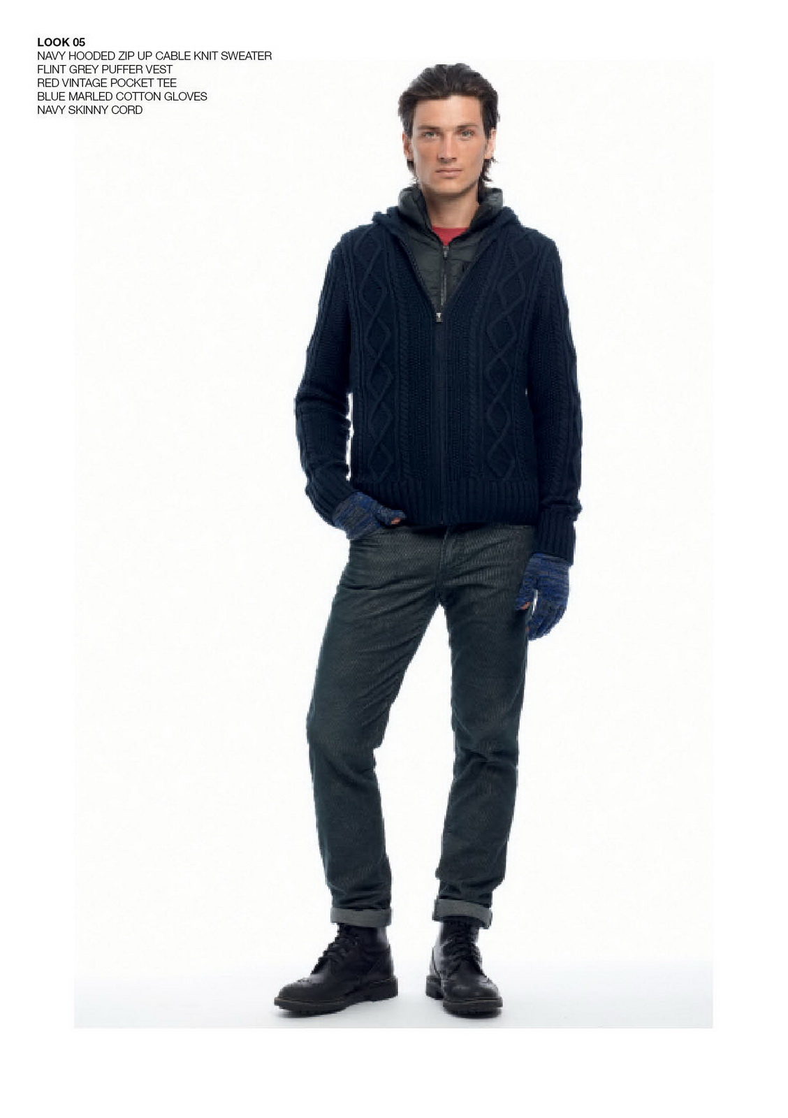 Cable sweaters + Original Fit Denim 針織毛衣 +直筒修身牛仔褲 4