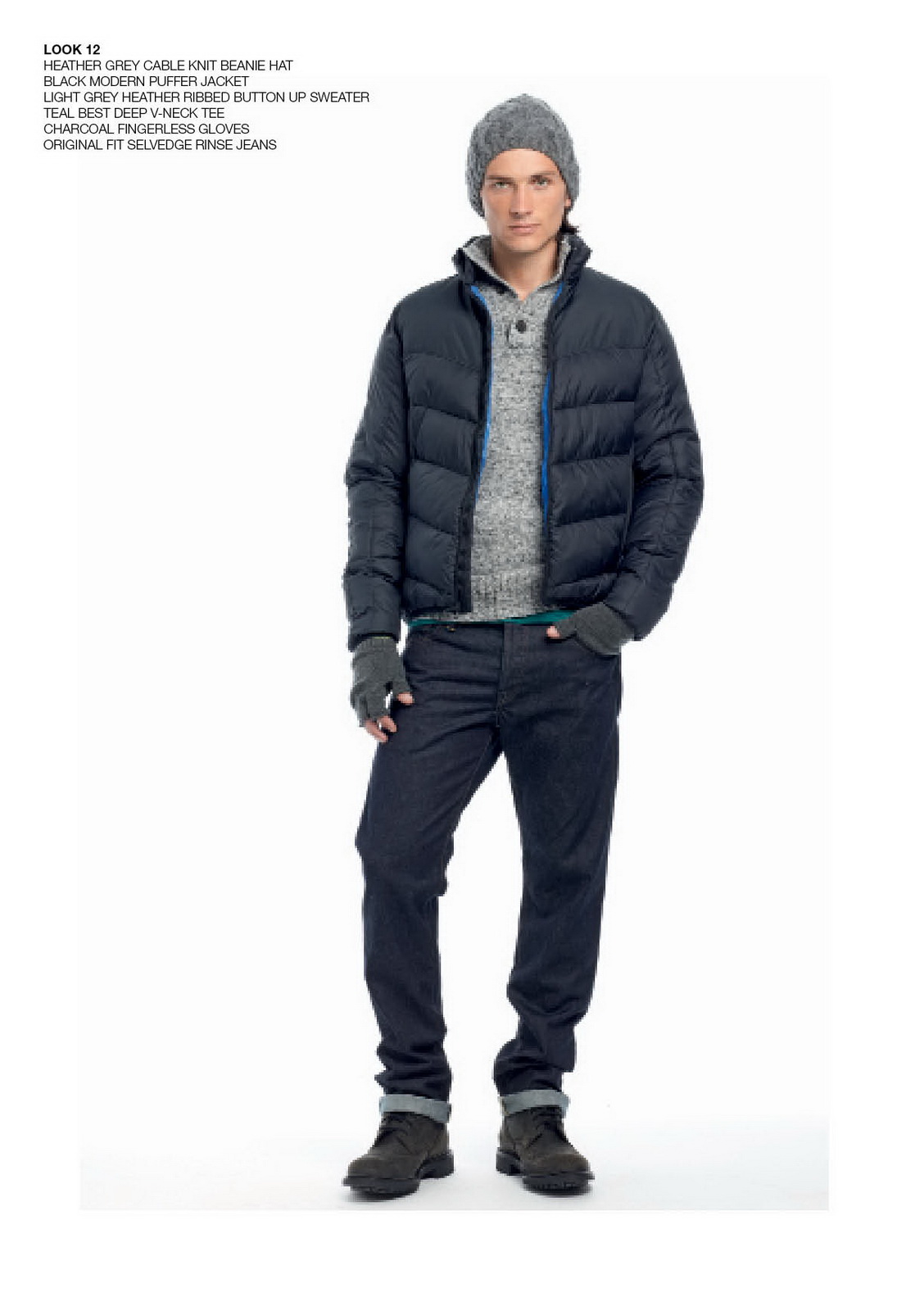 Cable sweaters + Original Fit Denim 針織毛衣 +直筒修身牛仔褲 6