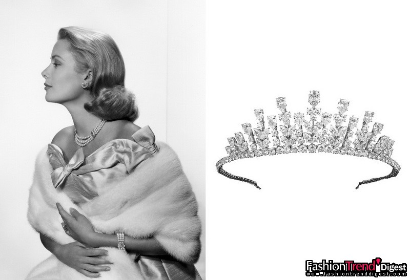 靈氣之師：由摩納哥王妃葛蕾絲•凱莉 (Princess Grace of Monaco) 配戴的頭冠<br>
黃金、鉑金及鉆石，1976年<br>
<br>
銀幕女神葛蕾絲•凱莉 (Grace Kelly) 演活了她自己的童話——當她于1956年下嫁摩納哥雷尼爾王子時，全球為之雀躍不已。<br>
<br>
此前一年的1955年，摩納哥公國已委托 Van Cleef & Arpels 梵克雅寶創作一套訂婚珠寶，包括三圈項鏈、手鐲、耳環及一枚指環。三個月后，品牌獲頒"摩納哥公國指定供貨商""Official Supplier to the Principality of Monaco"的榮譽頭銜。整套珠寶由此成為葛蕾絲•凱莉王妃生活的一部分，伴隨她走過無數官方場合和私人聚會，也真切傳載了品牌和王妃之間的親密關系。<br>
<br>
葛蕾絲•凱莉王妃多次于摩納哥的 Van Cleef & Arpels 梵克雅寶精品店選購珠寶，包括一枚以鉆石和藍寶石鑲嵌的花朵胸針、一串于1970年代設計的黃金糙面長項鏈、Alhambra項鏈、Roses de Noël胸針和耳環、一個Daisy百寶匣、一頂Swan頭冠、珊瑚和鉆石長項鏈及胸針套裝。<br>
<br>
1978年，Van Cleef & Arpels梵克雅寶再次見證摩納哥的王室婚盟。在女兒卡羅琳公主 (Caroline) 與菲利普‧賈納 (Philip Jugnot) 的婚禮上，葛蕾絲•凱莉王妃戴上品牌設計的鉑金鑲嵌梨形、欖形及圓形鉆石冠冕，重77.34克拉。<br>
<br>
Van Cleef & Arpels 梵克雅寶典藏 